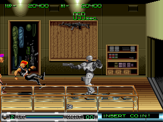 High-Action Fight Scene from Retro Ninja Game in a Classic Interior Setting.