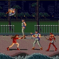 Street Fighter II Turbo fighting game scene with characters in combat.