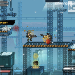 Dynamic 2D Action Shooter Game Screenshot.