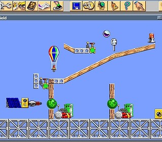 Colorful balloon and creative puzzle elements in a fun Minigames puzzle scene.