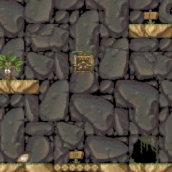 Escaping the Cave - Classic Platformer Game with Puzzles and Hidden Treasures.