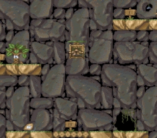 Escaping the Cave - Classic Platformer Game with Puzzles and Hidden Treasures.