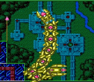 Massive Dragon Snake Boss Battle in Classic 8-Bit Video Game.