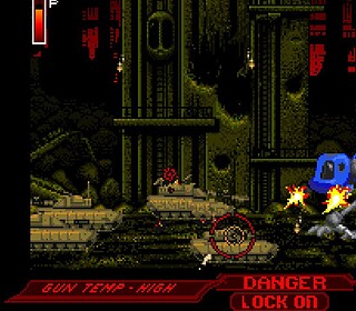 High-quality screenshot from Metal Slug depicting intense combat gameplay. Classic run-and-gun action, pixel art style, and boss fight.