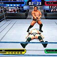 High-tech WWE wrestling game with realistic graphics and intense match action.